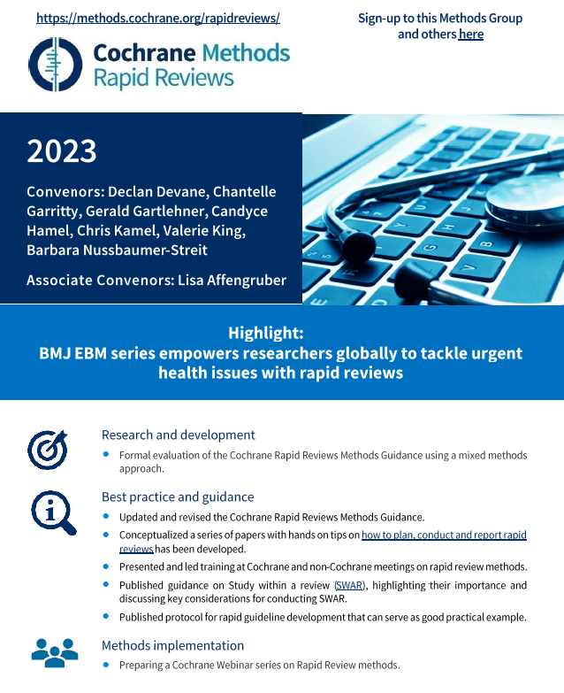 in-the-spotlight-2023-rapid-reviews-methods-group-cochrane-methods